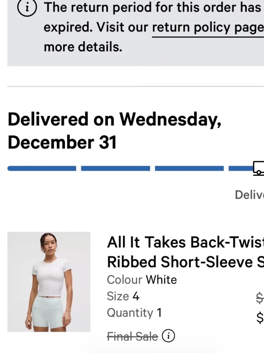 Lululemon All It Takes Back-Twist Ribbed Short-Sleeve Shirt - Picture 6 of 6